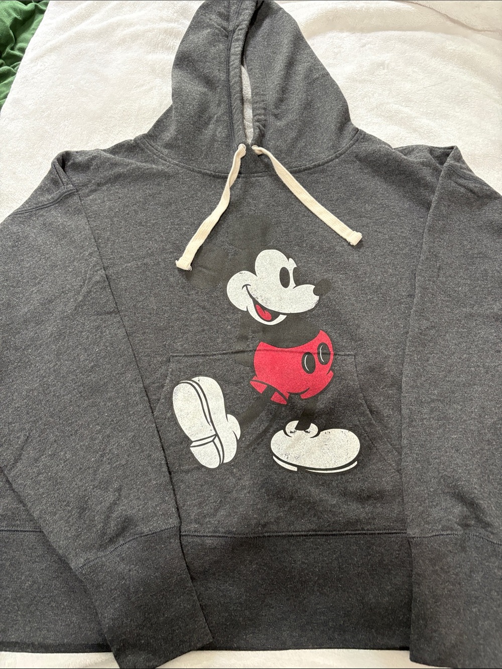 GAP Disney Mickey Mouse Gray Pullover Hoodie Sweatshirt